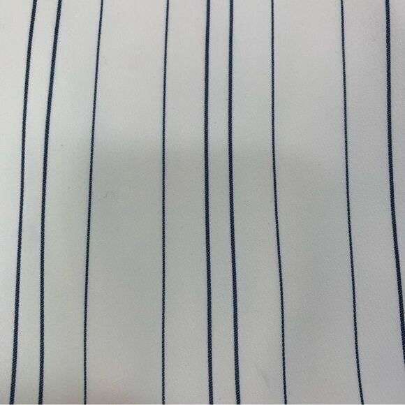 BANANA Republic tailored performance white black pinstriped culottes pants Sz 8 - Picture 2 of 8